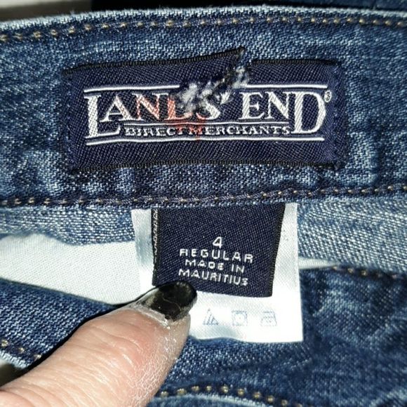 Lands' End Classic 5 Pocket‎ Jeans Boot Cut 4 - Picture 3 of 6